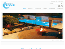 Tablet Screenshot of executivepools.com.au